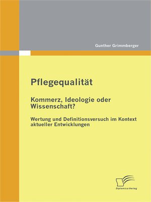cover image of Pflegequalität